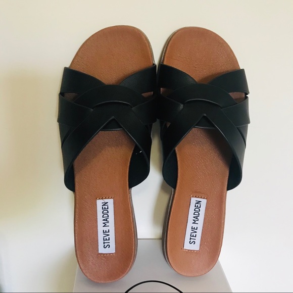 📍📍SOLD📍📍Steve Madden Dinza black Sandal size - Picture 2 of 7